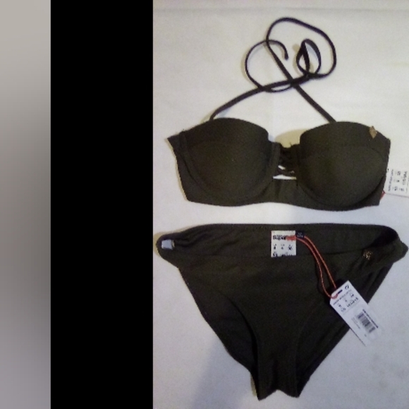 "SUPER DRY BIKINI TOP & BOTTOM - Picture 1 of 5